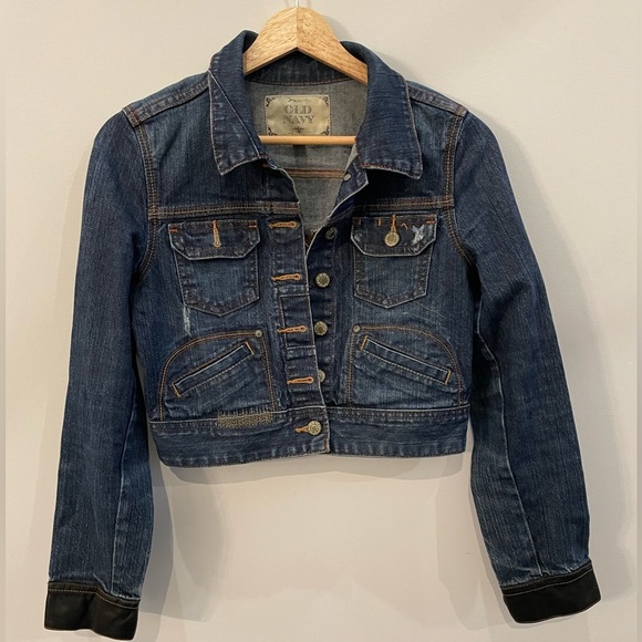 Girls Jean Jacket Cropped. Size Small Old Navy Special Edition - Picture 1 of 7